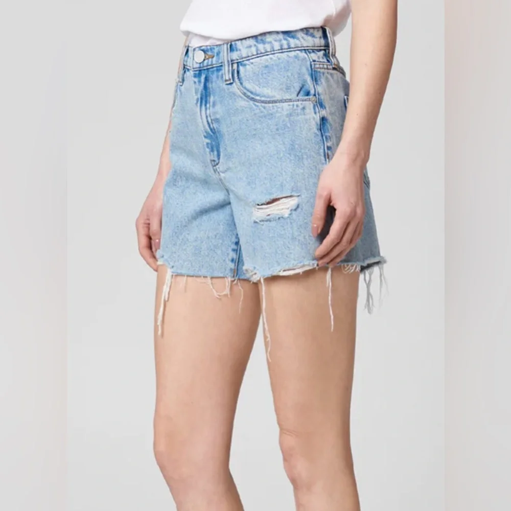 NWT Blank NYC Distressed High Rise Mom Shorts